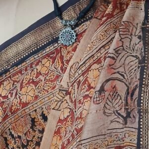 Pedana Silk-Cotton Kalamkari saree – (PSKS1008)