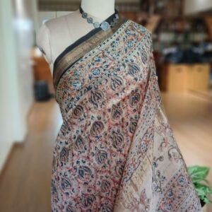 Pedana Silk-Cotton Kalamkari saree – (PSKS1021)