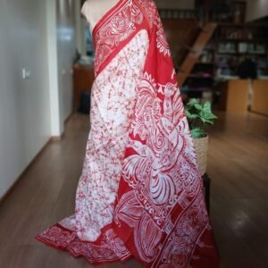 Batik Silk Saree from Murshidabad – (BSSM0052)