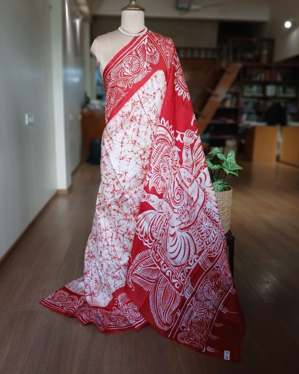 Batik Silk Saree from Murshidabad – (BSSM0052)