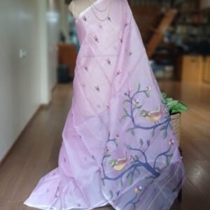 Handweave Jamdani Silk Saree – (SJMS1186)