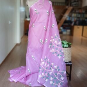 Handweave Jamdani Silk Saree – (SJMS1182)