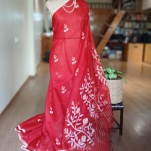 Handweave Jamdani Silk Saree – (SJMS1184)
