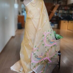 Handweave Jamdani Silk Saree – (SJMS1187)