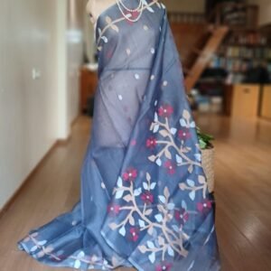 Handweave Jamdani Silk Saree – (SJMS1175)