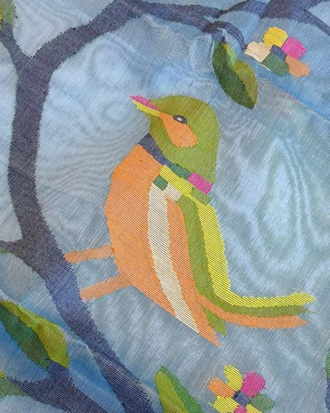 Handweave Jamdani Silk Saree – (SJMS1190) - Image 6