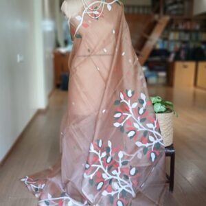 Handweave Jamdani Silk Saree – (SJMS1180)