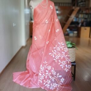 Handweave Jamdani Silk Saree – (SJMS1179)
