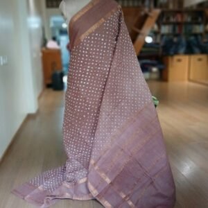 Hand-knotted Madurai Sungudi Cotton Saree- (HKSS1011)