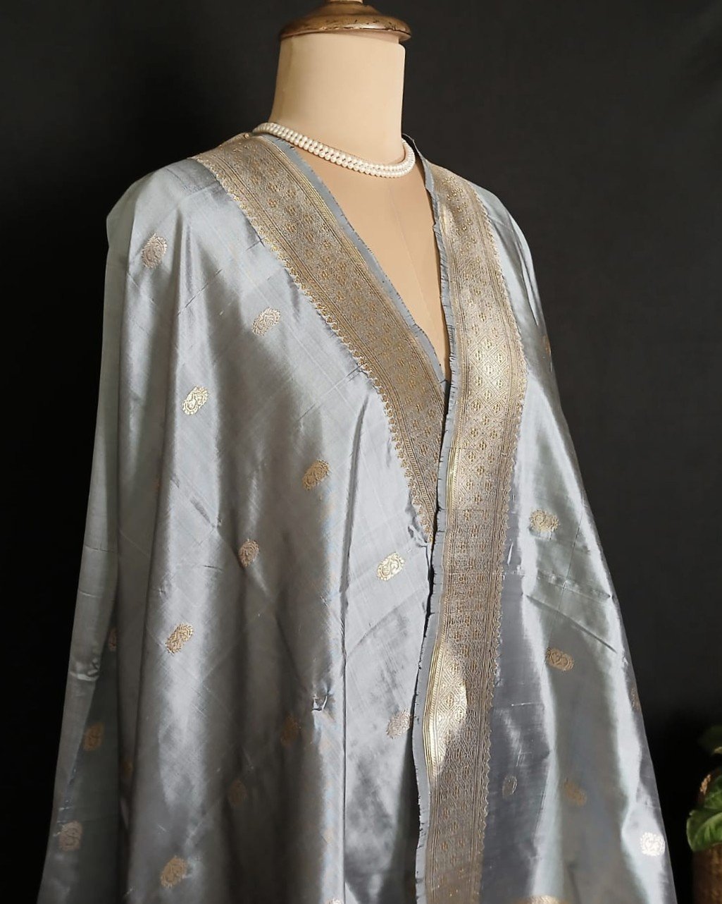 Banarasi Pure Katan Silk Dupatta – (DUPT1016) - Image 2