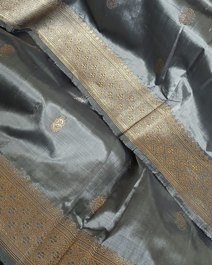 Banarasi Pure Katan Silk Dupatta – (DUPT1016) - Image 10