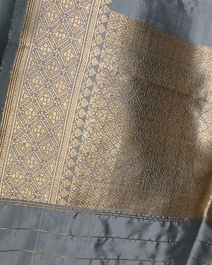 Banarasi Pure Katan Silk Dupatta – (DUPT1016) - Image 3