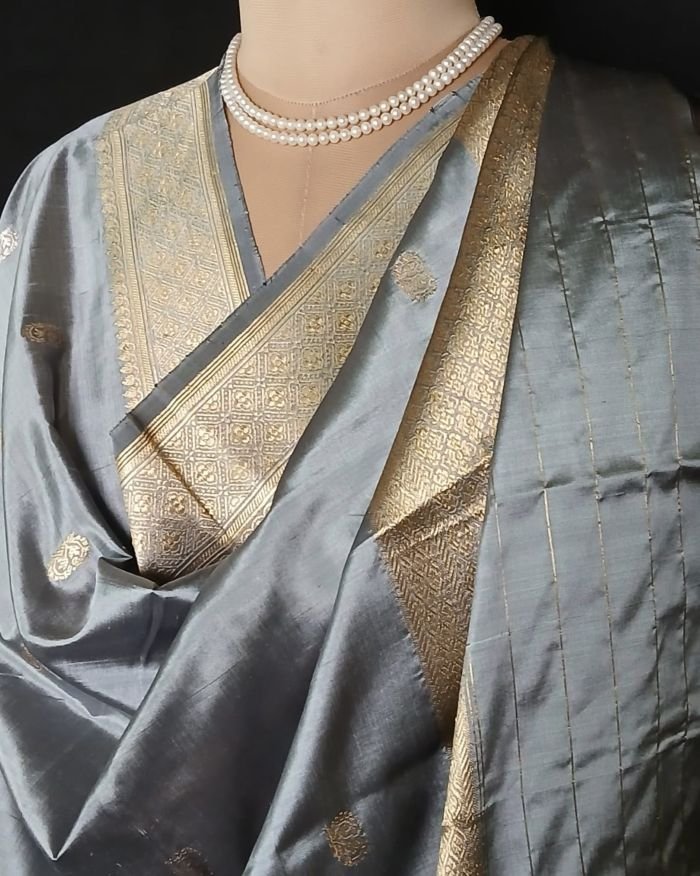 Banarasi Pure Katan Silk Dupatta – (DUPT1016) - Image 4