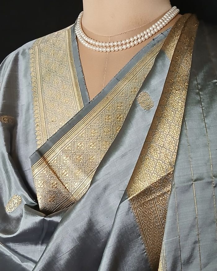 Banarasi Pure Katan Silk Dupatta – (DUPT1016) - Image 5