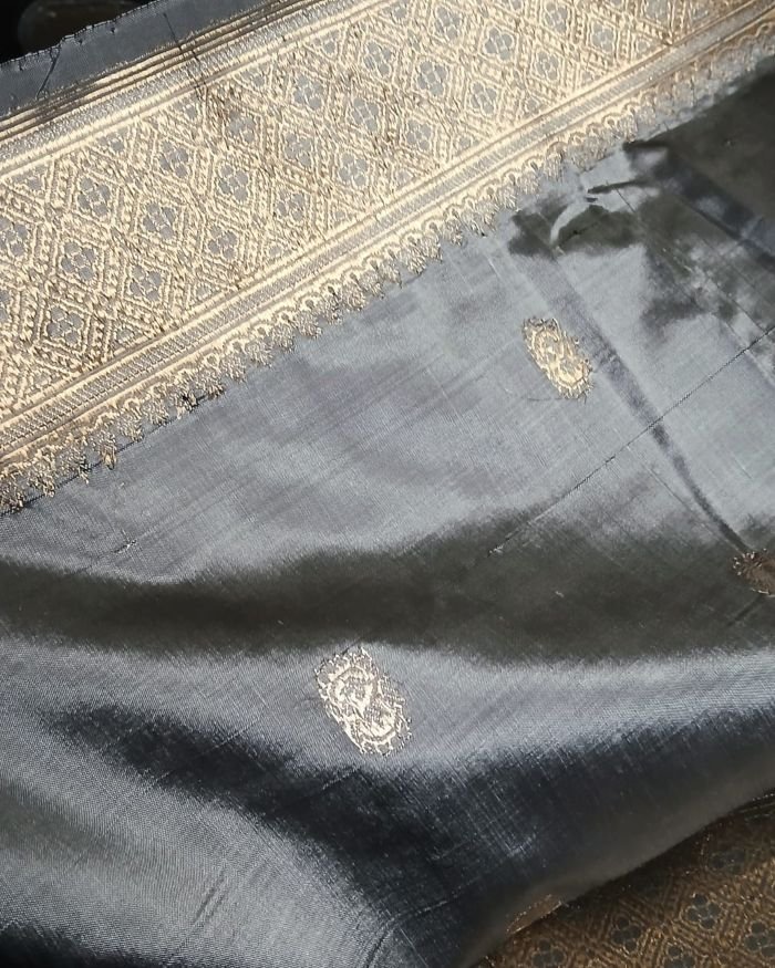 Banarasi Pure Katan Silk Dupatta – (DUPT1016) - Image 8