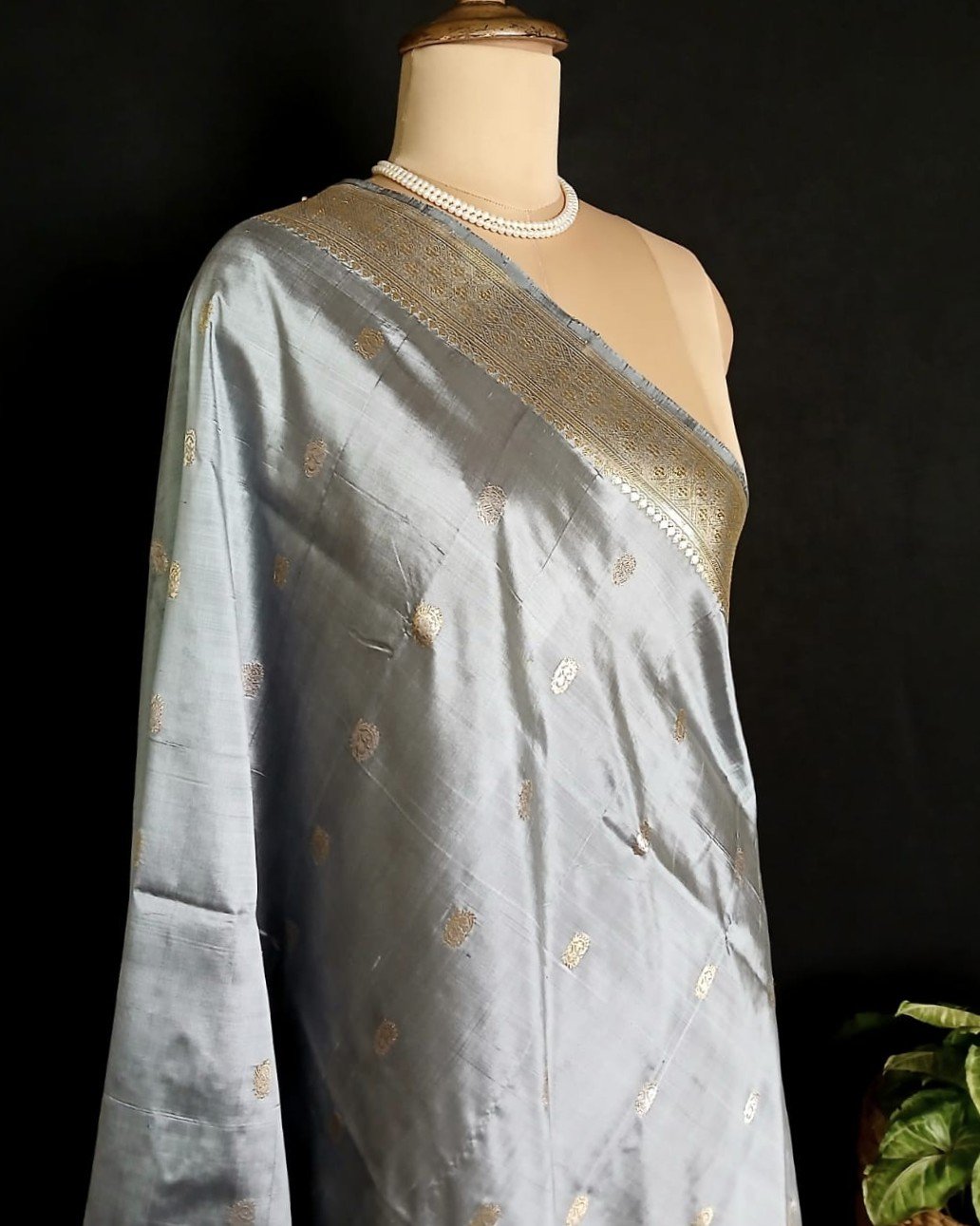 Banarasi Pure Katan Silk Dupatta – (DUPT1016) - Image 7