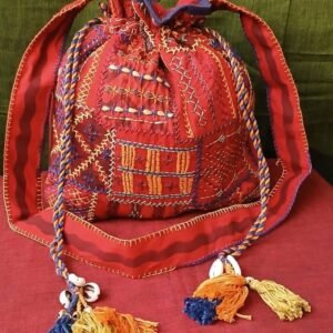 Patchwork Embroidered Drawstring Bag – (PEDB0033)