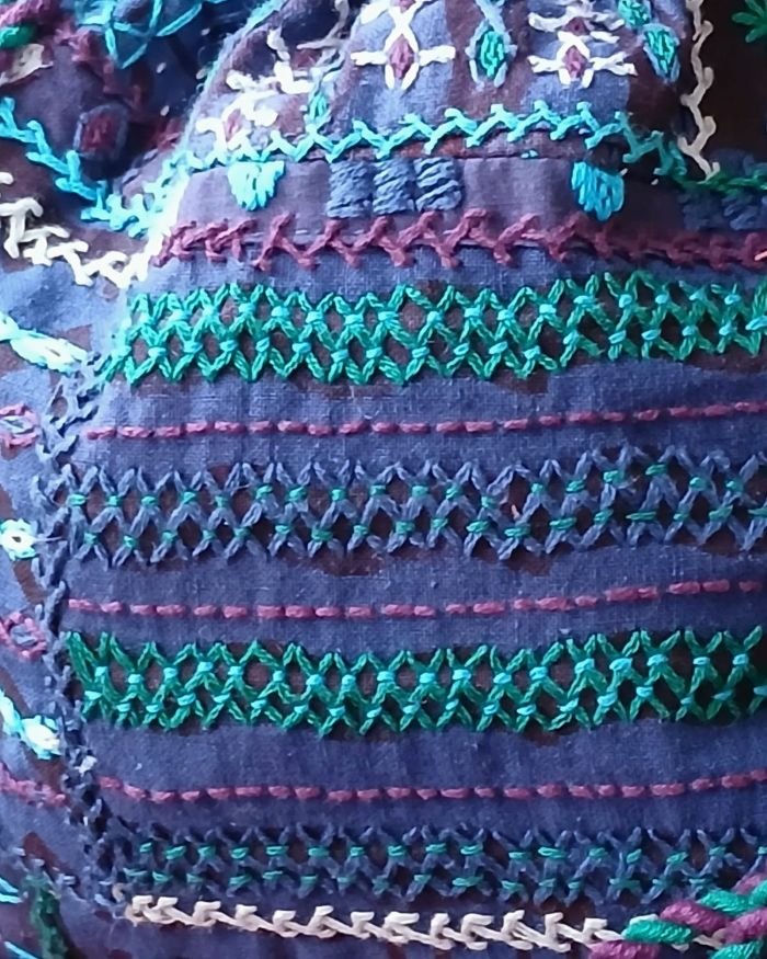 Patchwork Embroidered Drawstring Bag – (PEDB0035) - Image 2