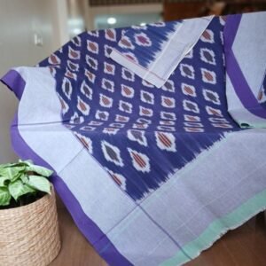 Ikat Cotton Single Bedsheet with 1 Pillowcase – (ICSB1003)
