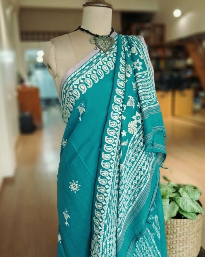 Kantha Hand Embroidery on Begumpuri Cotton – (KNCS1072)