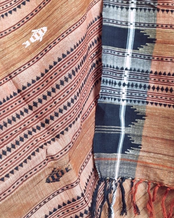Kotpad Dupatta in Tussar Silk and Cotton Mix - (KKTD0002) - Image 3