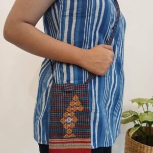 Kasuti Embroidered Mobile Phone Sling Bag -(KSMS0023)