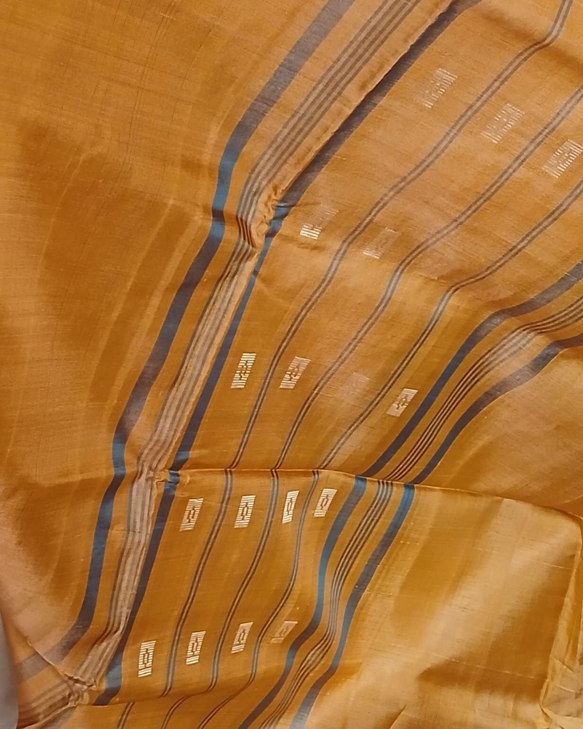 Banana Pith Fibre Handwoven Saree - (BPHS0001) - Image 11