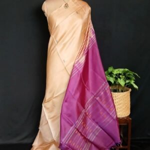 Banana Pith Fibre Handwoven Saree - (BPHS0002)