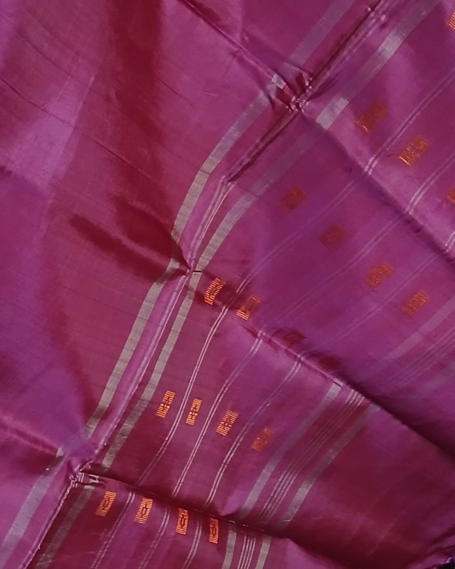 Banana Pith Fibre Handwoven Saree - (BPHS0002) - Image 12