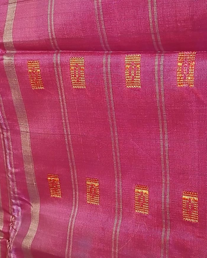 Banana Pith Fibre Handwoven Saree - (BPHS0002) - Image 3