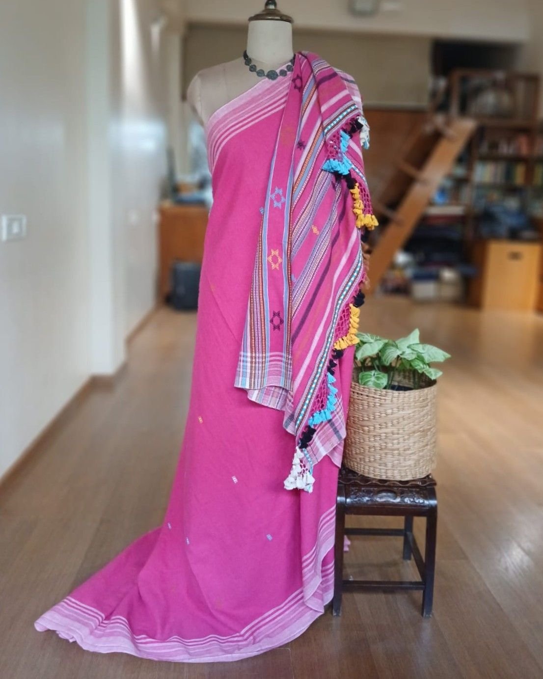 Bhujodi Saree Handwoven in Kala Cotton – (BHUJ0010)