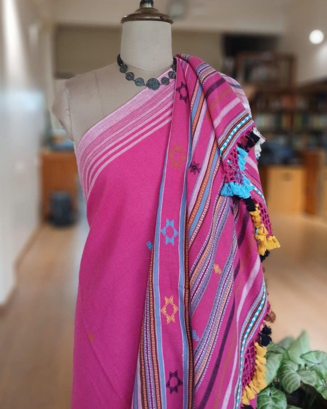 Bhujodi Saree Handwoven in Kala Cotton – (BHUJ0010) - Image 5