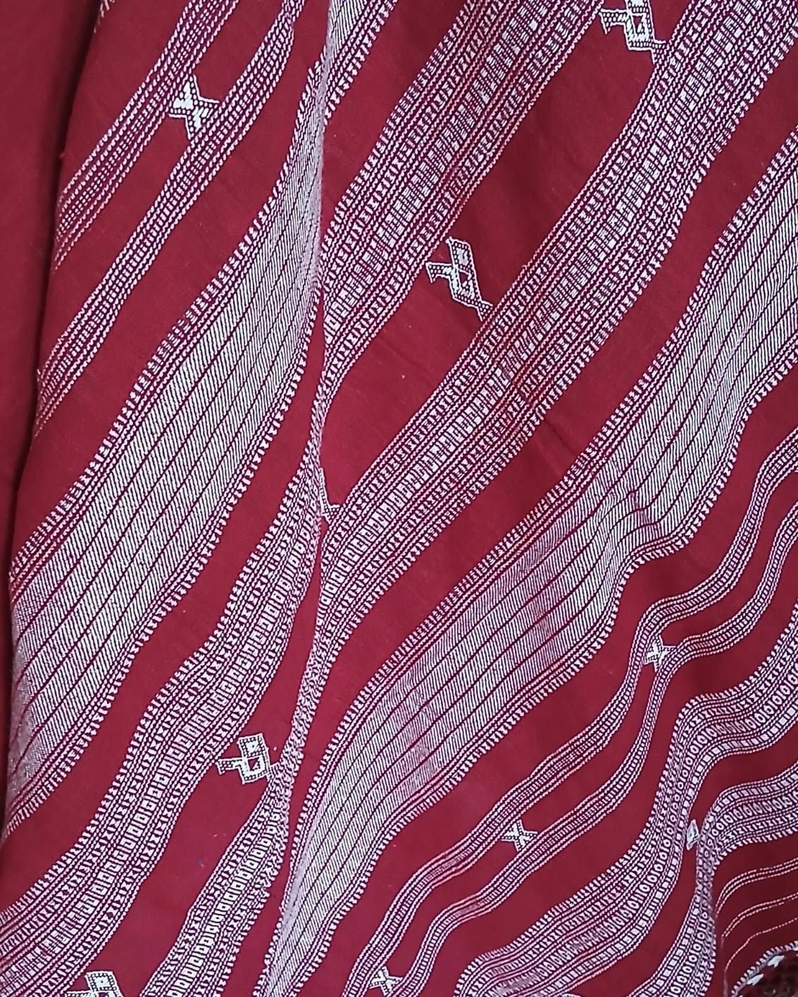 Bhujodi Saree Handwoven in Kala Cotton – (BHUJ0012) - Image 5