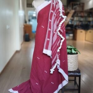 Bhujodi Saree Handwoven in Kala Cotton – (BHUJ0012)
