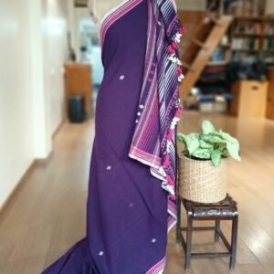 Bhujodi Saree Handwoven in Kala Cotton – (BHUJ0014)