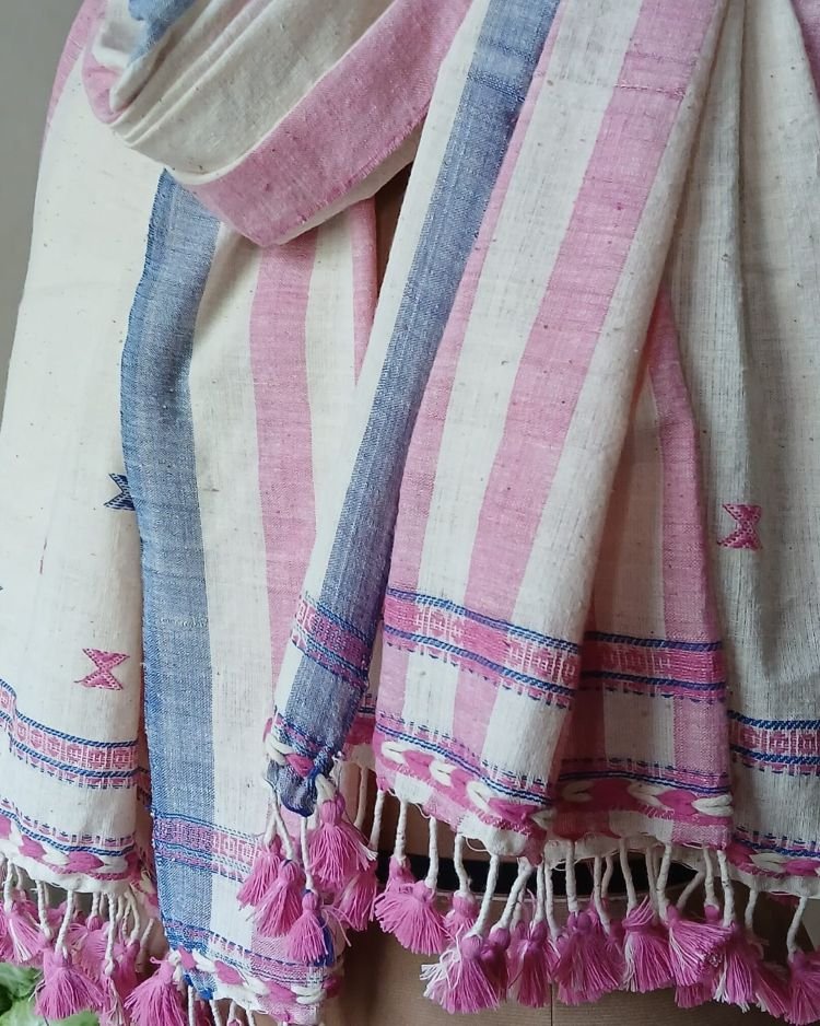 Bhujodi Cotton Stole – (BHST1131) - Image 2