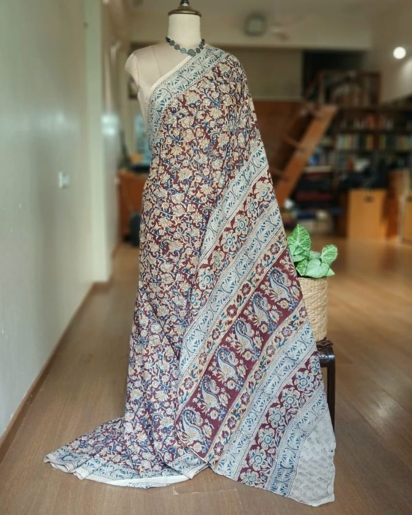 Pedana Cotton Kalamkari Saree - (PCKS0001) - Image 2