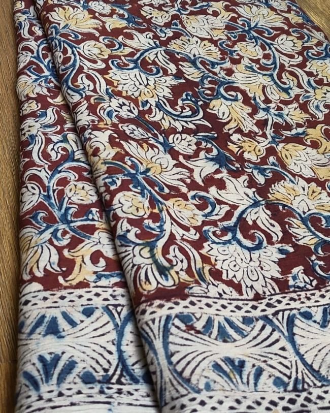 Pedana Cotton Kalamkari Saree - (PCKS0001) - Image 10