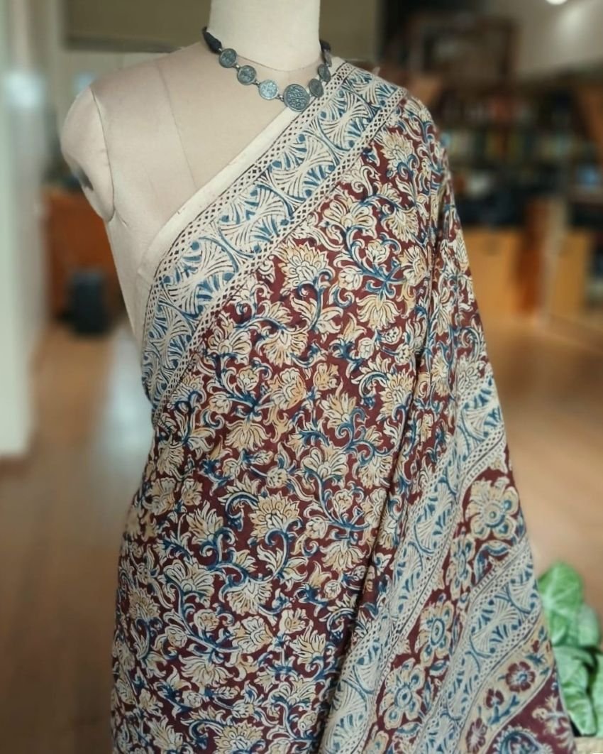 Pedana Cotton Kalamkari Saree - (PCKS0001)