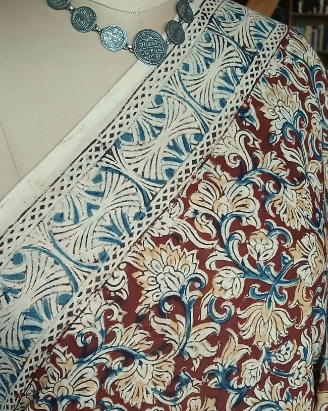 Pedana Cotton Kalamkari Saree - (PCKS0001) - Image 3