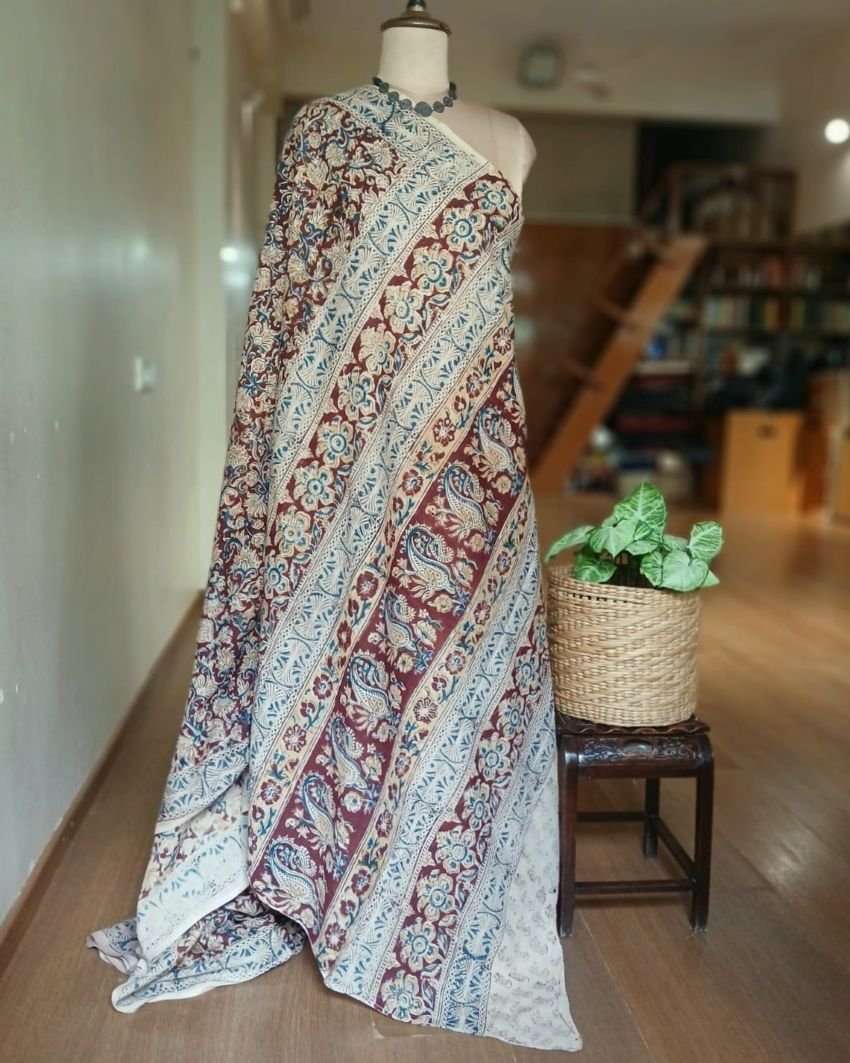 Pedana Cotton Kalamkari Saree - (PCKS0001) - Image 7