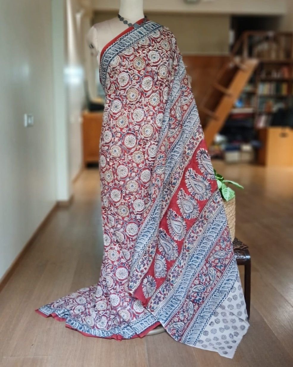 Pedana Cotton Kalamkari Saree - (PCKS0010) - Image 2