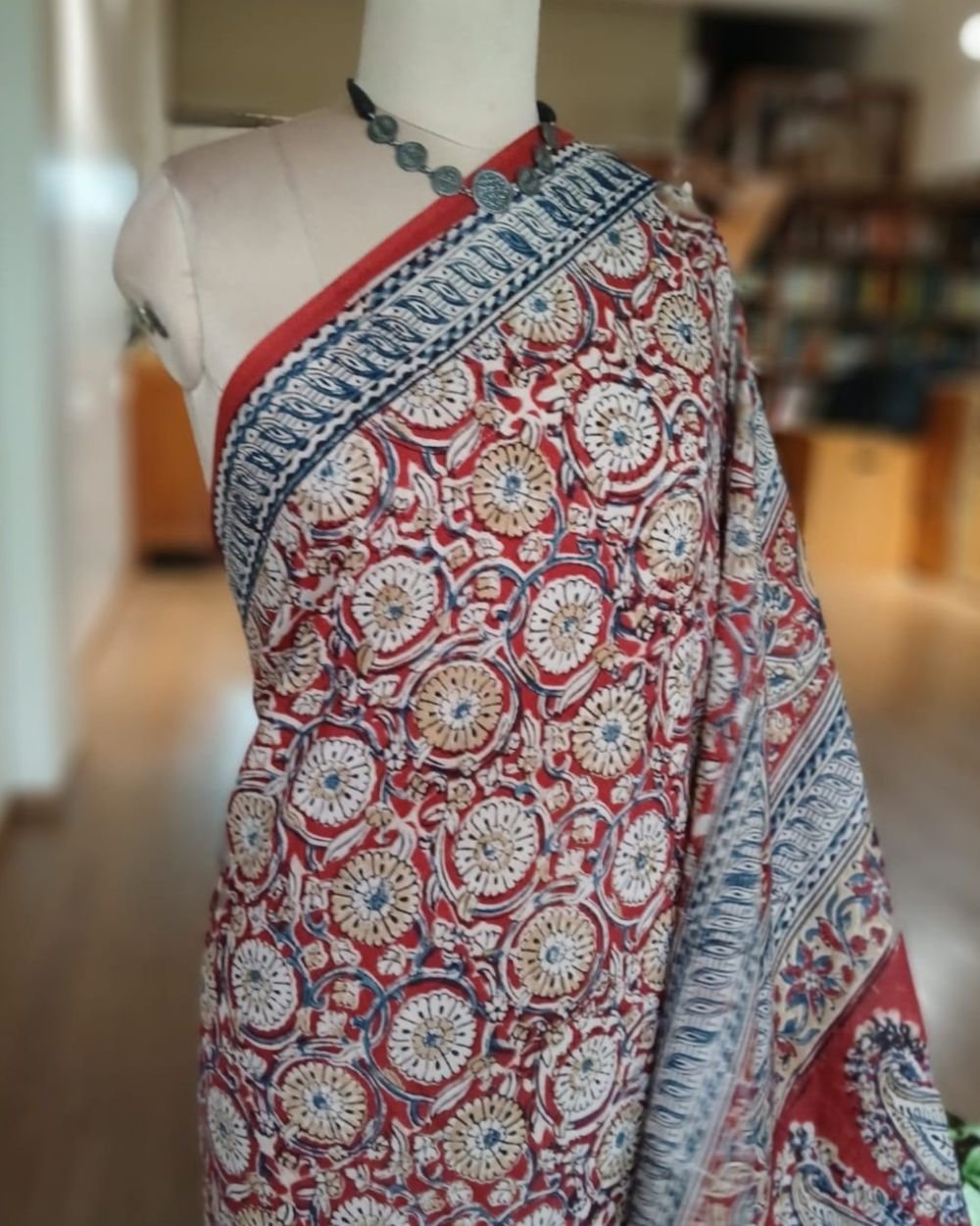 Pedana Cotton Kalamkari Saree - (PCKS0010)