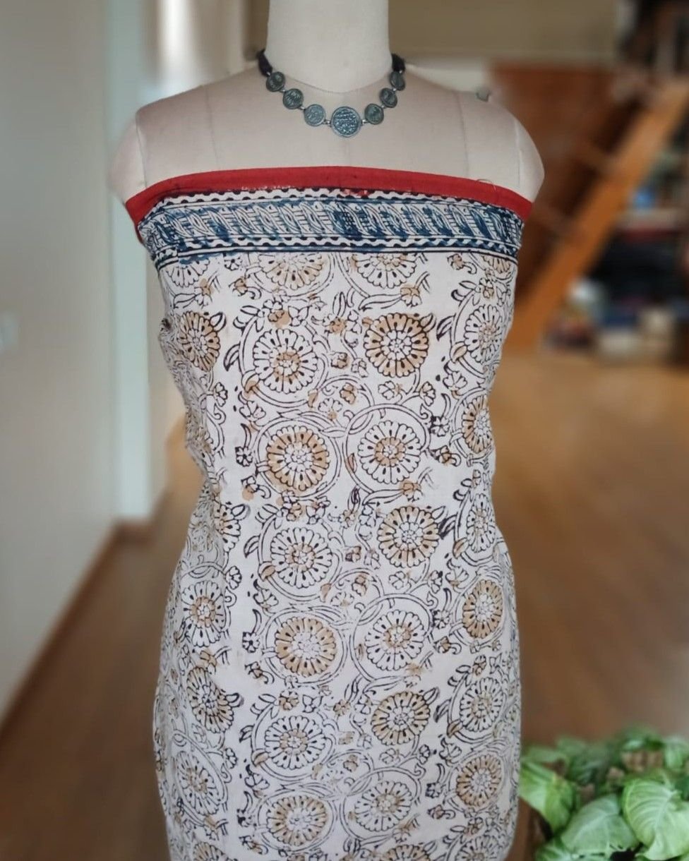 Pedana Cotton Kalamkari Saree - (PCKS0010) - Image 8