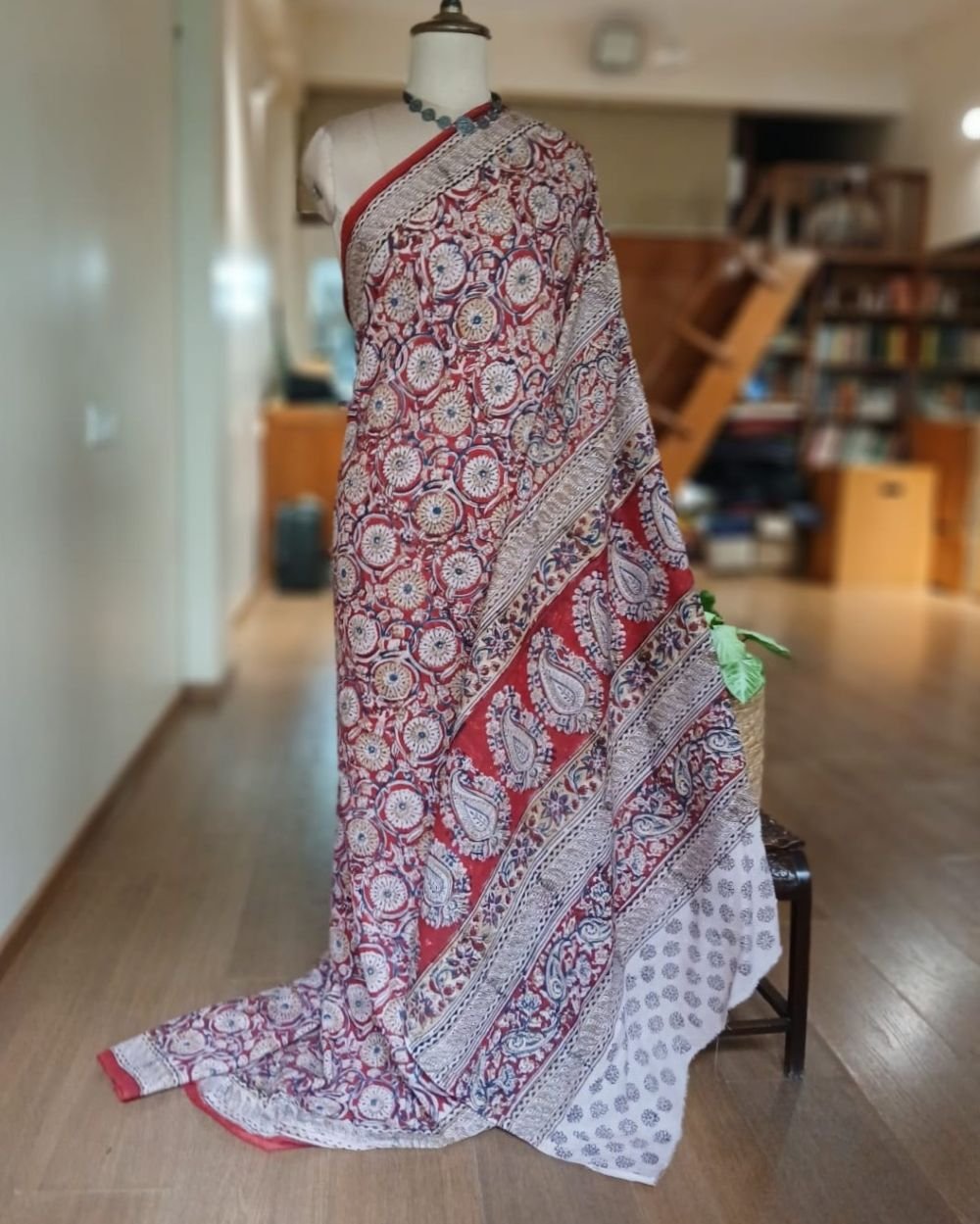 Pedana Cotton Kalamkari Saree - (PCKS0013) - Image 2