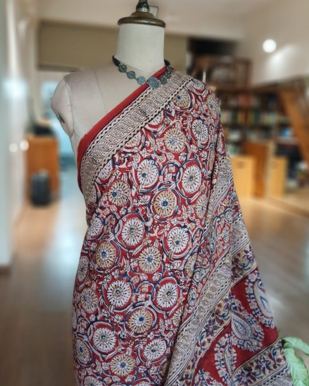Pedana Cotton Kalamkari Saree - (PCKS0013)
