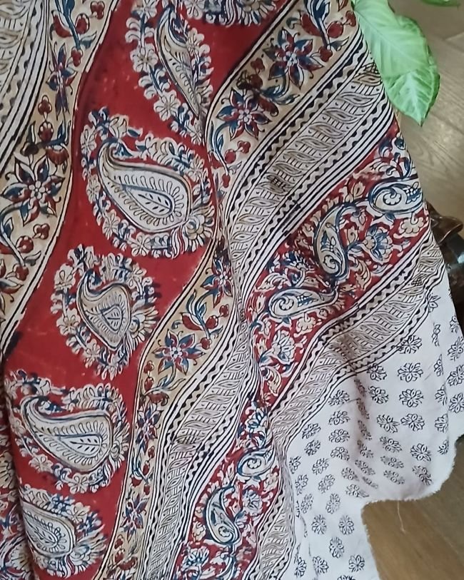 Pedana Cotton Kalamkari Saree - (PCKS0013) - Image 4