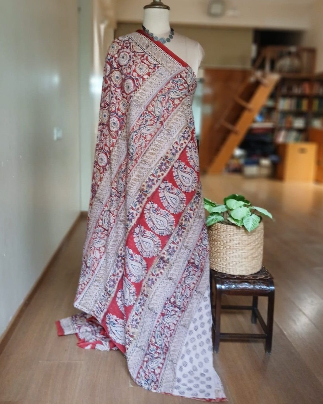 Pedana Cotton Kalamkari Saree - (PCKS0013) - Image 8