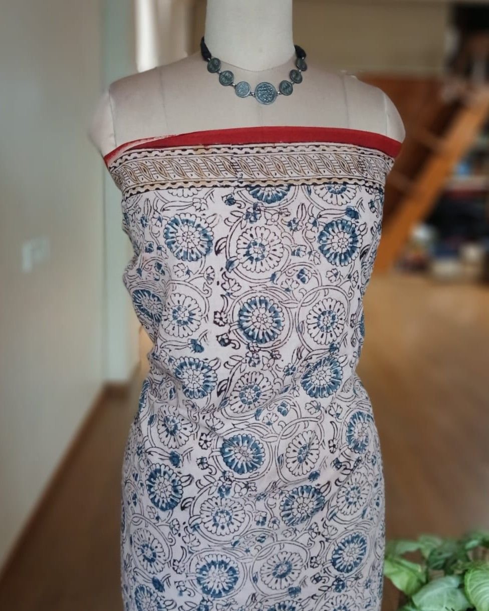 Pedana Cotton Kalamkari Saree - (PCKS0013) - Image 10