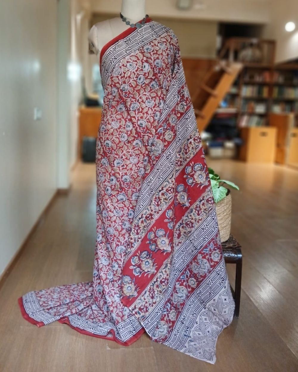 Pedana Cotton Kalamkari Saree - (PCKS0014) - Image 2
